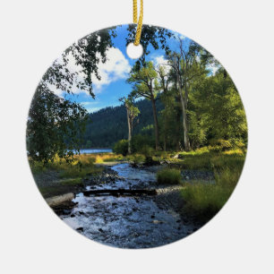 Wallowa Lake Staat Park, OR Keramik Ornament