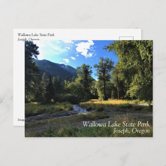 Wallowa Lake Staat Park, OR Postkarte (Vorne/Hinten)