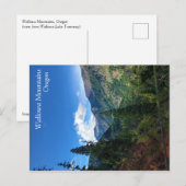 Wallowa Mountains, OR Postkarte (Vorne/Hinten)