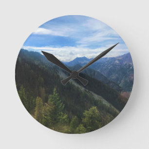 Wallowa Mountains, OR Runde Wanduhr