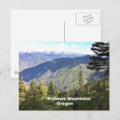 Wallowa Mountains, Oregon Postkarte (Vorne/Hinten)