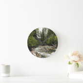Wallowa River, OR Runde Wanduhr (Zuhause)