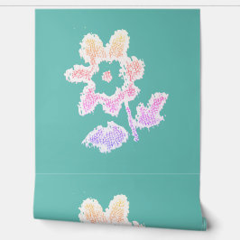 WALLPAPER BLUME STYLE DESIGN TAPETE