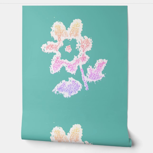 WALLPAPER BLUME STYLE DESIGN TAPETE (Abrollen)