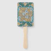 Wallpaper "Cyclamen blue art nouveau" Fächer (Rückseite)