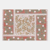 Wallpaper "Cyclamen blue art nouveau" Geschenkpapier Set (Vorderseite 3)