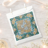 Wallpaper "Cyclamen blue art nouveau" Geschenktütchen (Ausgeschnitten)