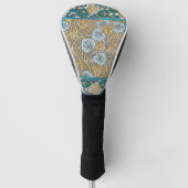 Wallpaper "Cyclamen blue art nouveau" Golf Headcover (Vorderseite)