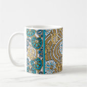 Wallpaper "Cyclamen blue art nouveau" Kaffeetasse (Links)