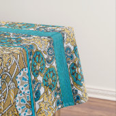 Wallpaper "Cyclamen blue art nouveau" Tischdecke (Beispiel)