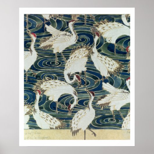 Wallpaper design, von Silver Studio, c.1890 Poster (Vorne)