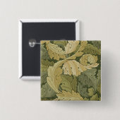 Wallpaper Entwurf mit Acanthus-/Waldfarben, 1 Button (Vorne & Hinten)