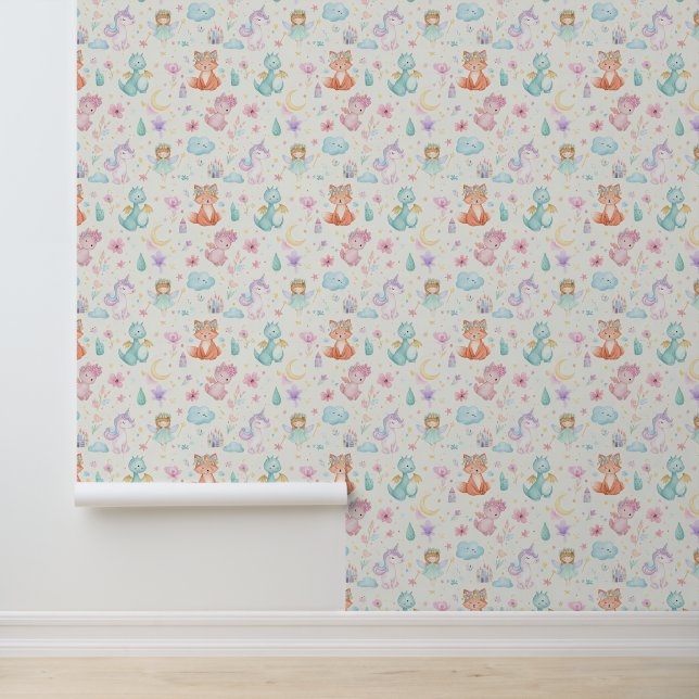 Wallpaper for children's room, girls' room tapete (Anwendung)