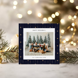 Wallpaper-Foto-Urlaubskarte mit blauen und goldene Feiertagskarte