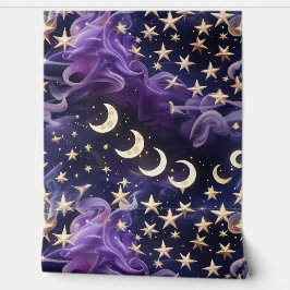 Wallpaper - Luxury Royal Amethyst Celestial Moon Tapete