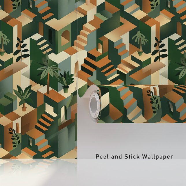 Wallpaper mit tropischer Geometrie Tapete (Von Creator hochgeladen)