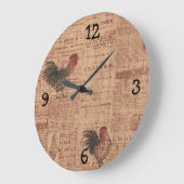 Wallpaper-Roots für französische Länder - Druckuhr Große Wanduhr (Winkel)