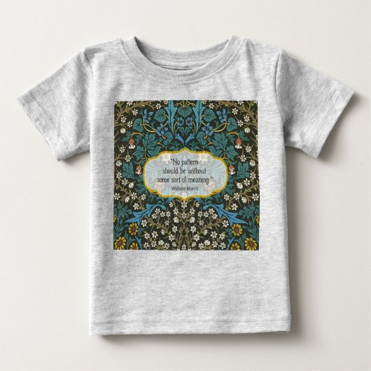 Wallpaper Sheet - William Morris Baby T-shirt (Vorderseite)
