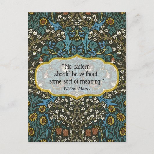 Wallpaper Sheet - William Morris Postkarte (Vorderseite)