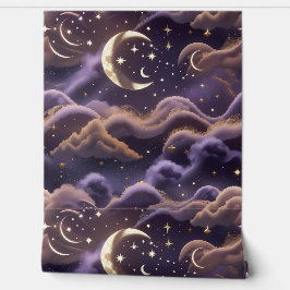 Wallpaper - Smoky Celestial Moon Design Tapete