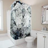 Wallpaper texture soap bubbles duschvorhang (Beispiel)