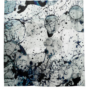 Wallpaper texture soap bubbles duschvorhang