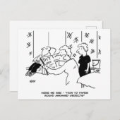 Wallpapieren um unbeholfene Objekte lustig Postkarte (Vorne/Hinten)