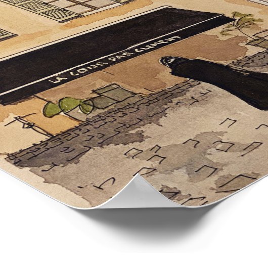 Wallposter in der französischen Szene Poster (Ecke)