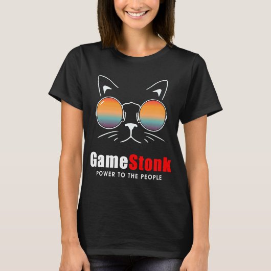 Wallstreetbets Gamestonk Power für das Volk T-Shirt (Vorderseite)