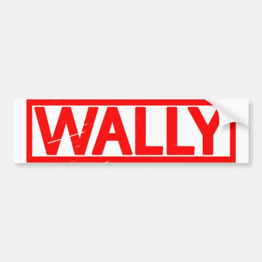 Wally Briefmarke Autoaufkleber (Vorne)