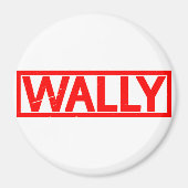 Wally Briefmarke Magnet (Vorne)
