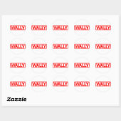 Wally Briefmarke Runder Aufkleber (Blatt)