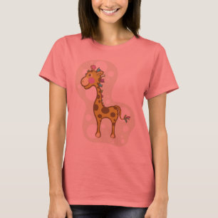 Wally der Giraffen-Charakter T-Shirt