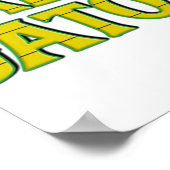 Wally Gator Logo Style Poster (Ecke)
