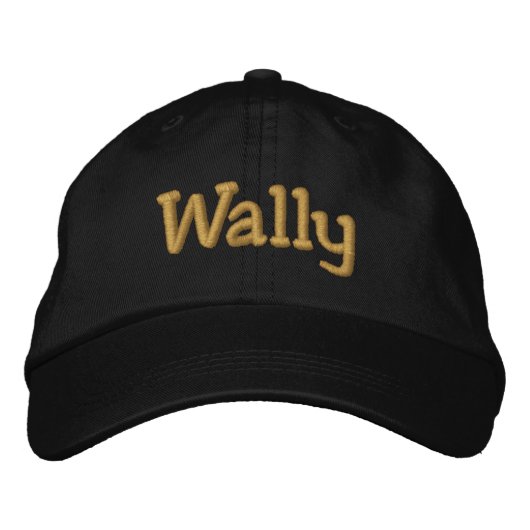 Wally Personalisiert Baseball Cap / Hat Bestickte Baseballkappe (Vorderseite)