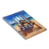 Wally the Wombat Beach Sling Chair Notizblock (Rechte Seite)