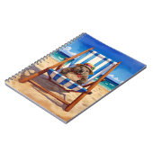 Wally the Wombat Beach Sling Chair Notizblock (Linke Seite)