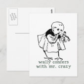 Wally und Mr. Crazy Postcard Postkarte (Vorne/Hinten)
