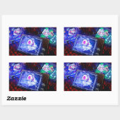 Wally Wackford Halloween Slasher | Helluva Boss |  Rechteckiger Aufkleber (Blatt)