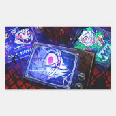 Wally Wackford Halloween Slasher | Helluva Boss |  Rechteckiger Aufkleber (Vorderseite)