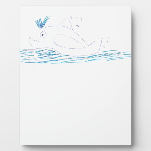 Wally Whale Foto Plaque Fotoplatte (Vorderseite)