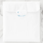 Wally Whale Heart Sticker (Tasche)