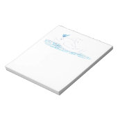 Wally Whale Notepad Notizblock (Rotiert)