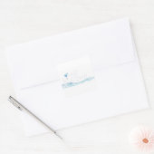 Wally Whale Square Sticker (Umschlag)