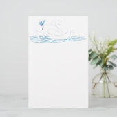 Wally Whale Stationery Briefpapier (Stehend Vorderseite)