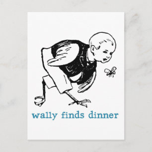Wally's Dinner Postkarte