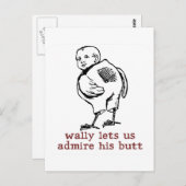 Wally's Hintern Postcard Postkarte (Vorne/Hinten)