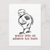 Wally's Hintern Postcard Postkarte (Vorderseite)