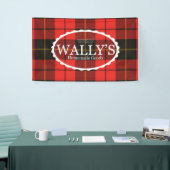 Wally's Homemade Goods Banner in Kariert (Messeveranstaltung)