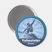 Walmeinier Skistation - Skirennfahrer Magnet (Vorderseite/Rückseite)